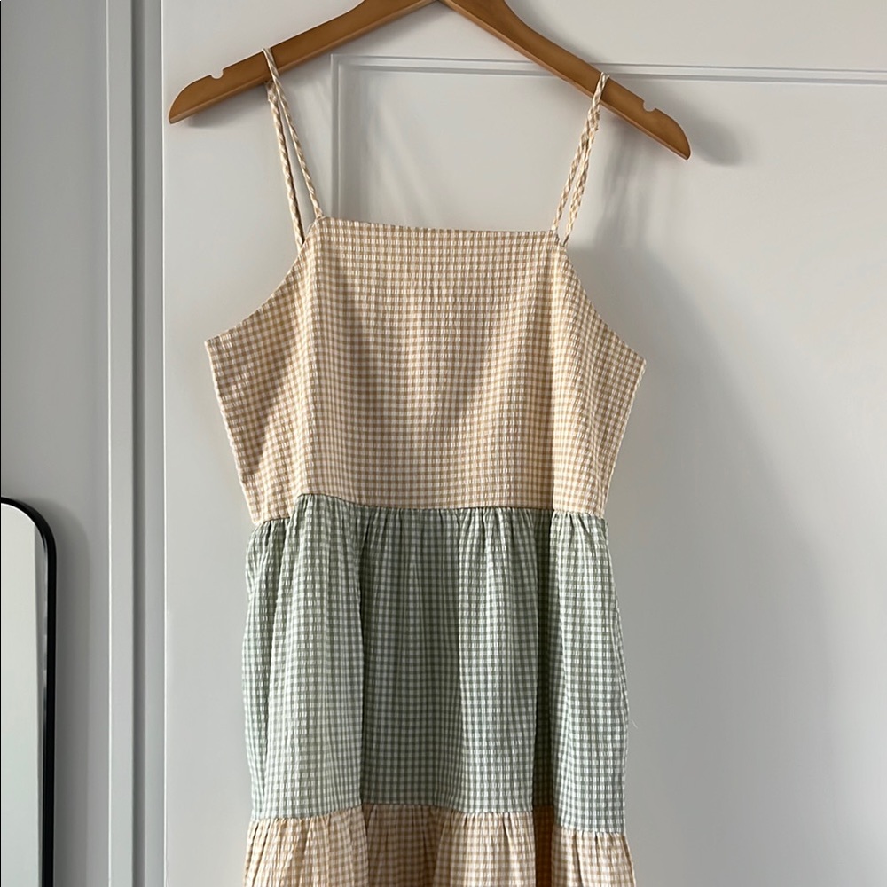 Lisa says gah Gingham Spaghetti Strap Dress